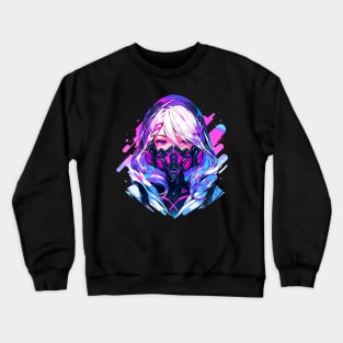 Cyborg Girl Queen Crewneck Sweatshirt